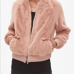Banana Republic Faux Fur Bomber Jacket. NWOT